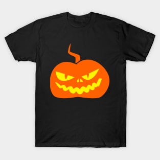 Halloween Jack O' Lantern Evil Face T-Shirt